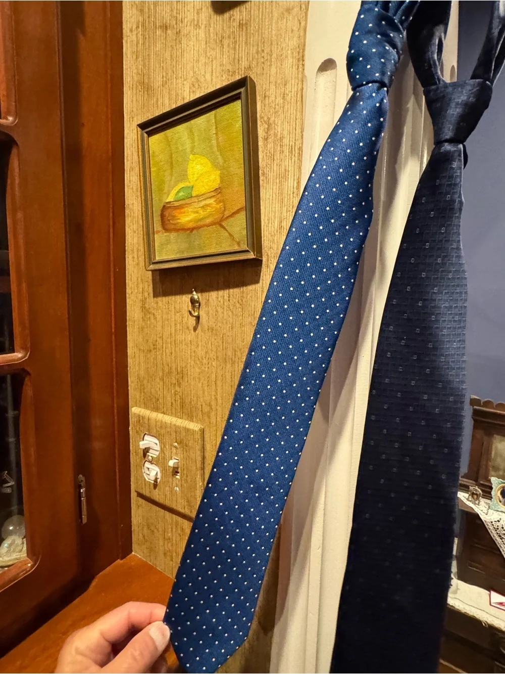 2 Classic Navy Men's Ties - Blue